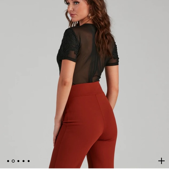 Black lace mesh bodysuit - Picture 3 of 7